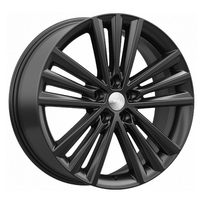 Литой диск СКАД Манчестер-bv 7.5x19 5x114.3 DIA67.1  ET48  чёрный бархат / Чёрный матовый