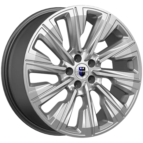 Литой диск K&K Галего Дарк Платинум 7.5x19 5x114.3 DIA66,6  ET40  Серебристый