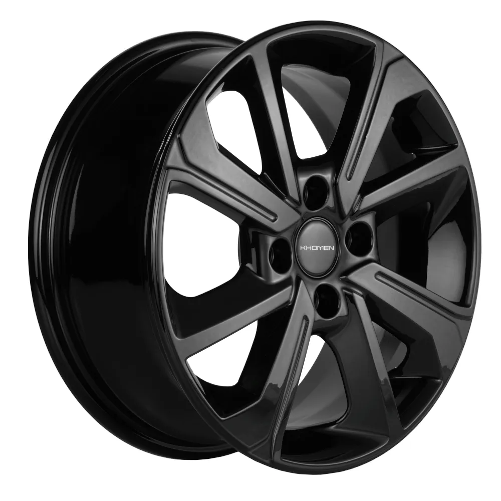 Литой диск Khomen Wheels KHW1501 (Rio/Solaris) 6x15 4x100 DIA54,1  ET46  Черный
