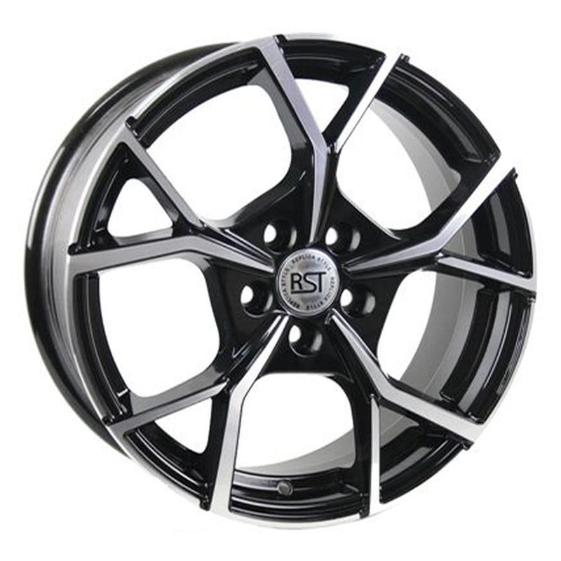 Литой диск RST R086 6,50x16 5x108 DIA54,1  ET40  Чёрный с полированной лицевой частью