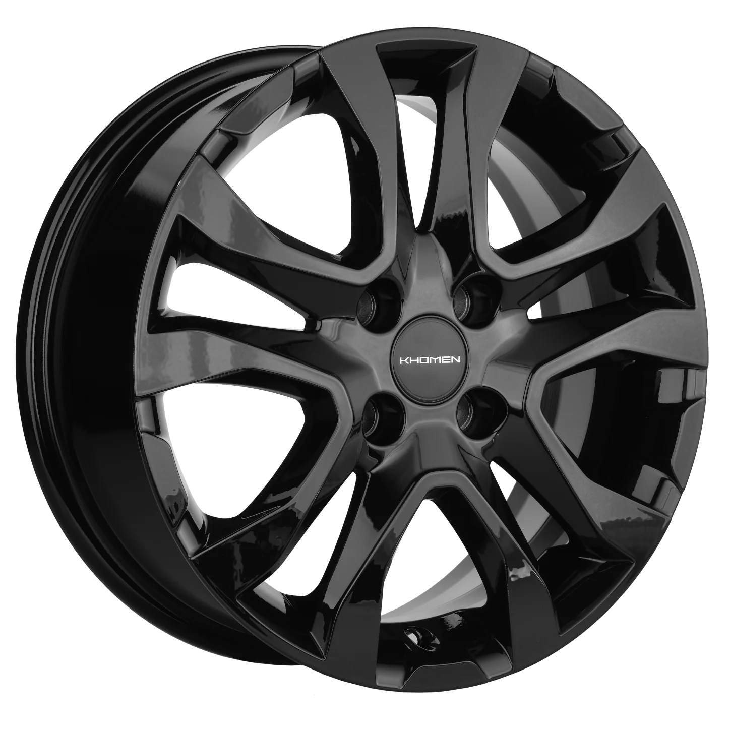 Литой диск Khomen Wheels KHW1503 (Vesta) 6x15 4x100 DIA60,1  ET50  Черный