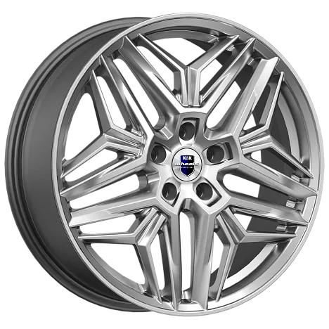 Литой диск K&K Колумб Дарк Платинум 7.0x19 5x114.3 DIA66,1  ET40  Серебристый