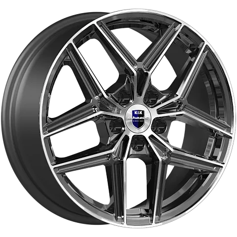 Литой диск K&K Юнион Алмаз Черный 7.0x17 5x108 DIA67,1  ET42  Черный