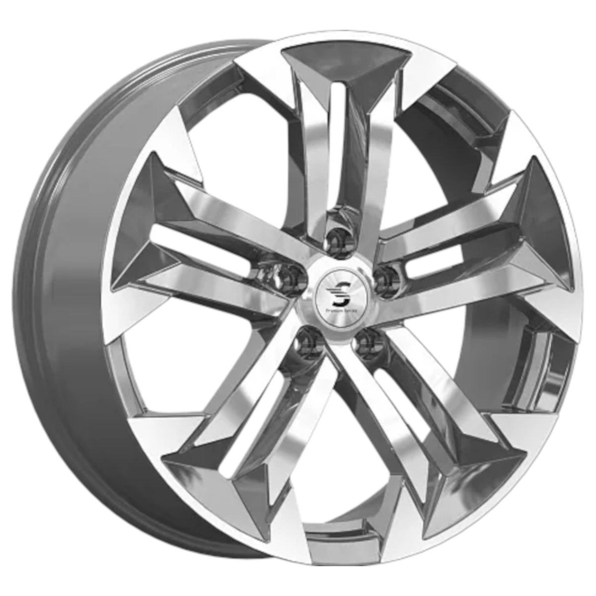 Литой диск СКАД Premium КР015 (19_Geely Tugella) 7,5x19 5x108 DIA63,35  ET46  Diamond gloss graphite