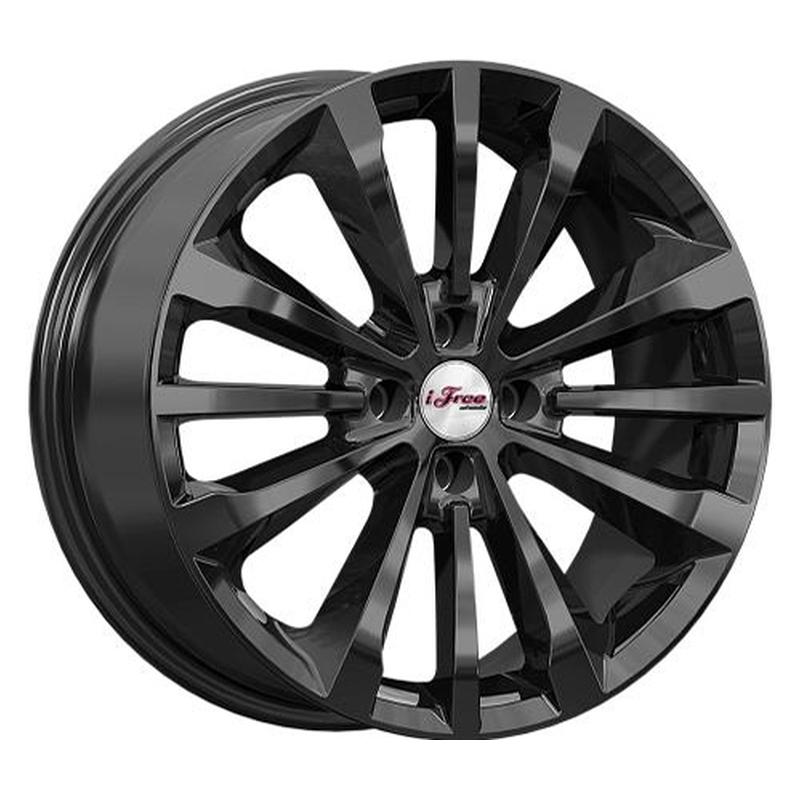 Литой диск iFree Андерсен 7x17 4x100 DIA67,1  ET37  Чёрный глянцевый