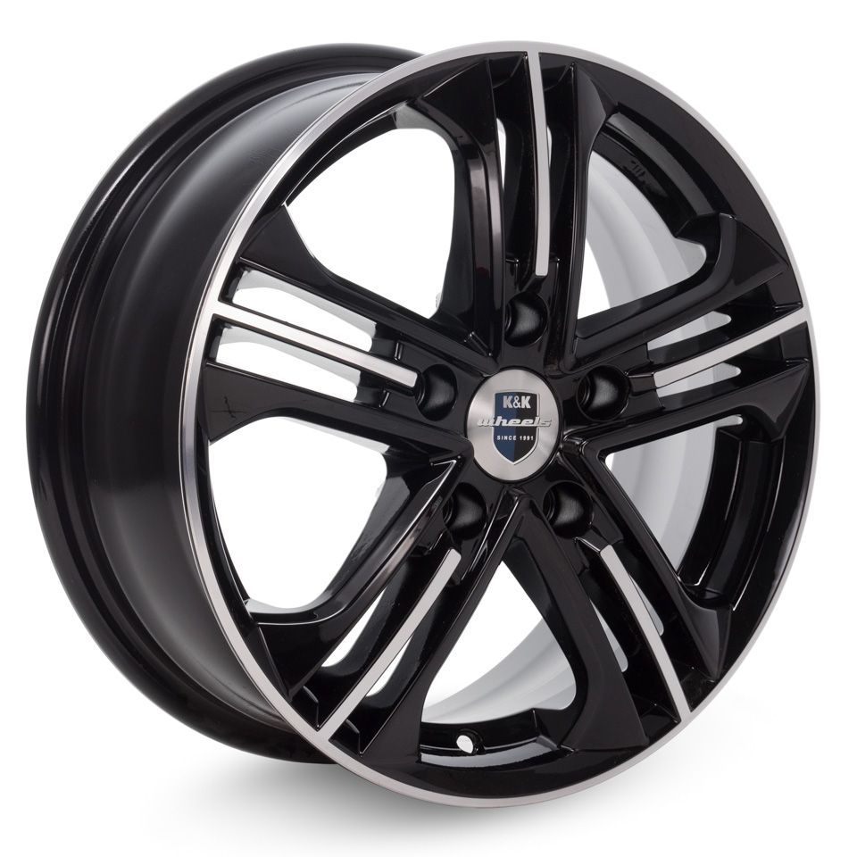 Литой диск КиК Trinity (КС615) 6,0x15 5x100 DIA67,1  ET39  Алмаз черный