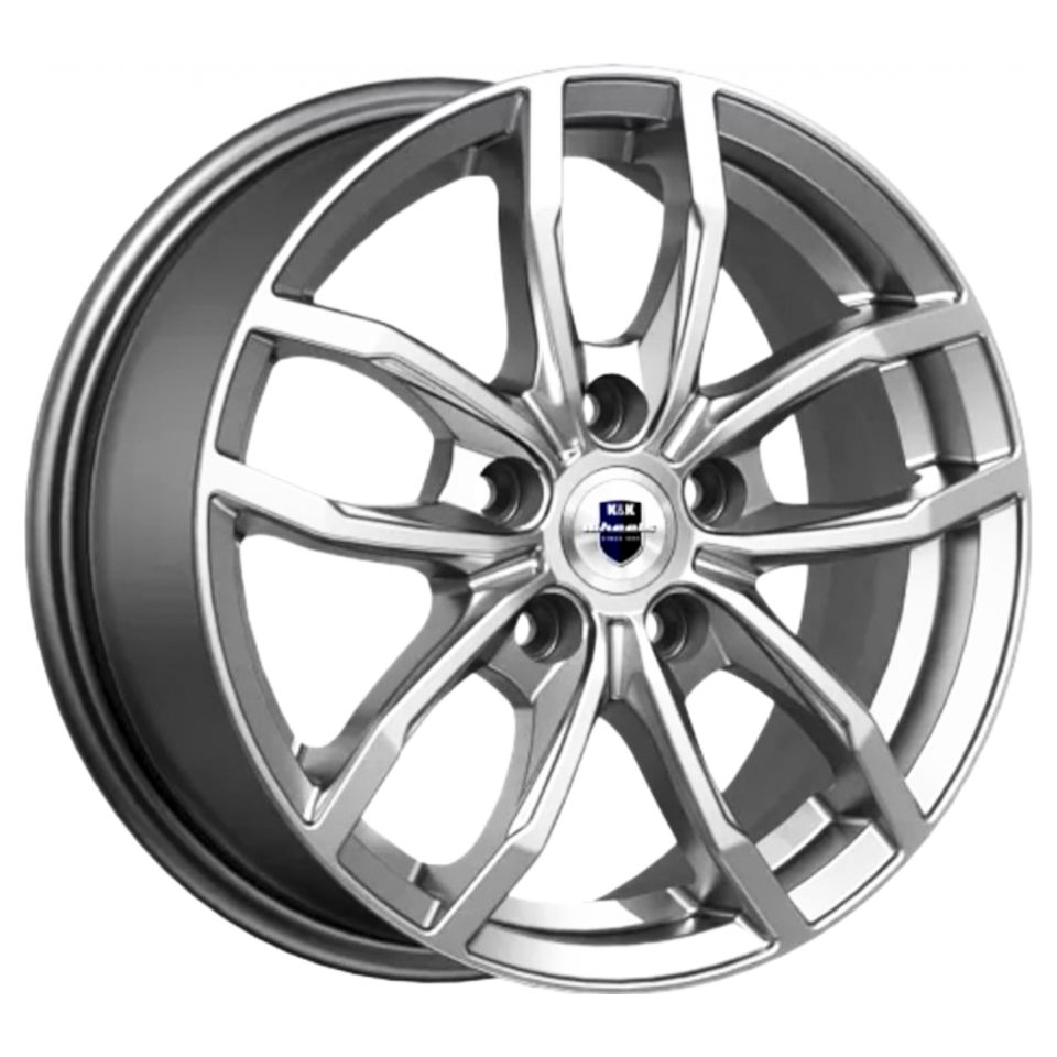 Литой диск K&K Фрост (КС1048) 6,50x15 5x108 DIA63,35  ET50  Глубокий темно-серебристый