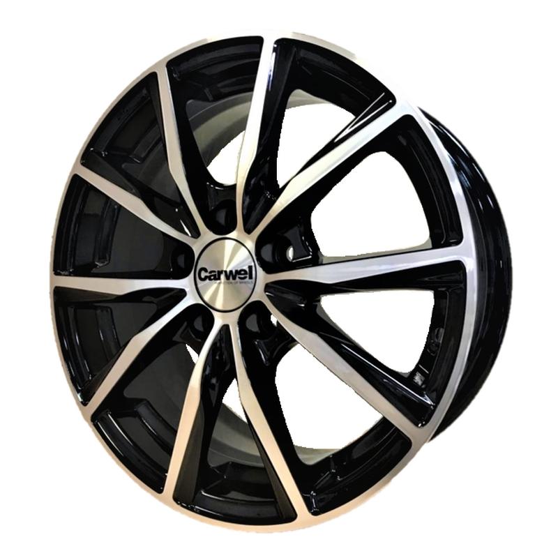 Литой диск Belgee S50-mb (Гамма 115 AB) 6x15 5x114.3 DIA54.1  ET38  AB / Черный с алмазной проточкой