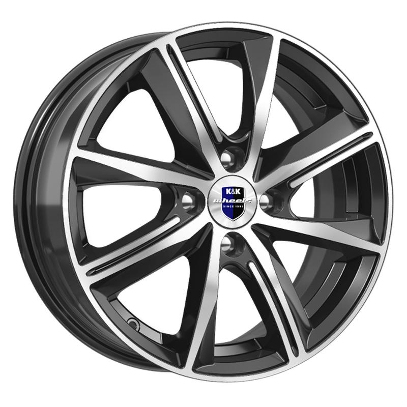 Литой диск K&K Арнар-оригинал (КС890) 6x15 4x100 DIA60,1  ET40  Алмаз черный