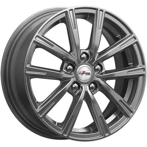 Литой диск iFree KC996-hw Драйвер 6x15 5x100 DIA57.1  ET40  Хай вэй / Графитовый