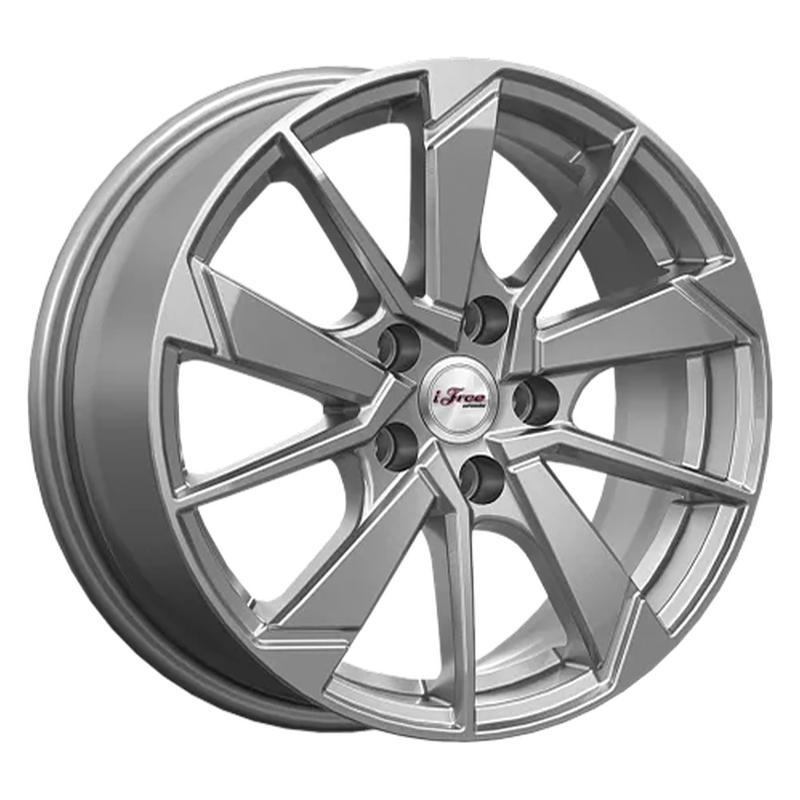 Литой диск iFree KC1042-hw Зиплайн 6.5x16 5x100 DIA57.1  ET38  Хай вэй / Графитовый
