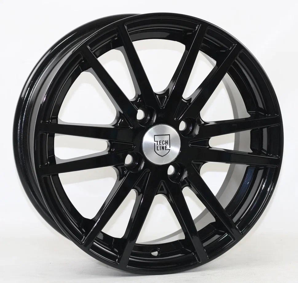 Литой диск Tech-Line 435 5,5x14 4x100 DIA60,1  ET43  BL