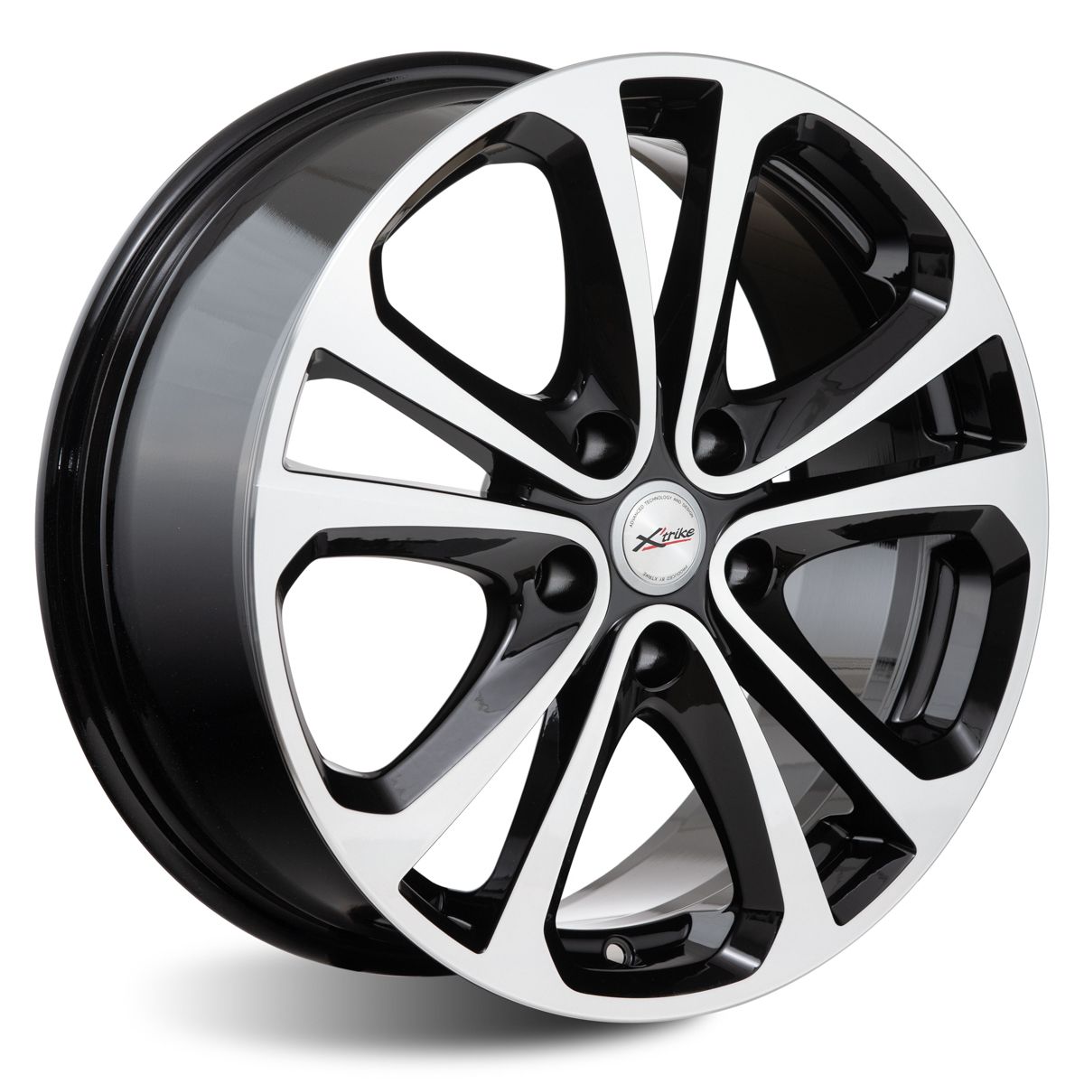 Литой диск X'trike X-113M 7,0x17 5x108 DIA60,1  ET33  BK/FP
