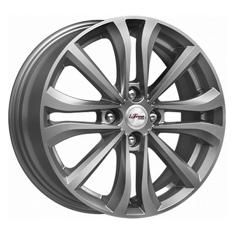Литой диск iFree KC938-hw Панган 6x16 4x100 DIA60.1  ET50  Хай вэй / Графитовый
