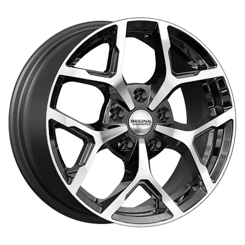 Литой диск Skad KL-368-mb (Camry XV7) 6,50x16 5x114.3 DIA60,1  ET40  Чёрный с алмазной проточкой