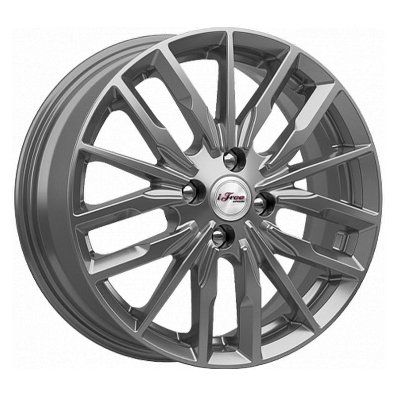 Литой диск iFree KC946-hw Миконос (Geely EX2) 6x16 4x100 DIA54.1  ET45  Хай вэй / Графитовый